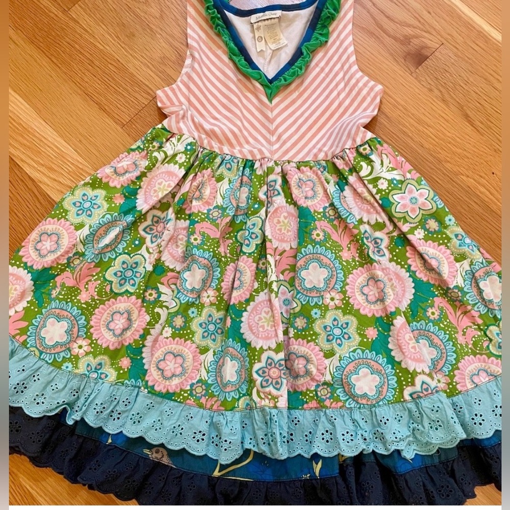 Matilda Jane Striped and Floral Kids Dress